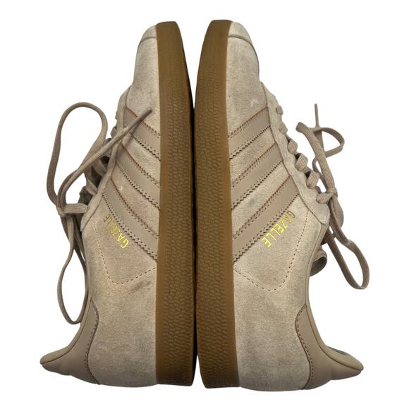 Adidas Gazelle Sneakers Beige Tan Suede Gum Sole 6 1/2 Men Classic Retro 90s Low - Picture 8 of 14